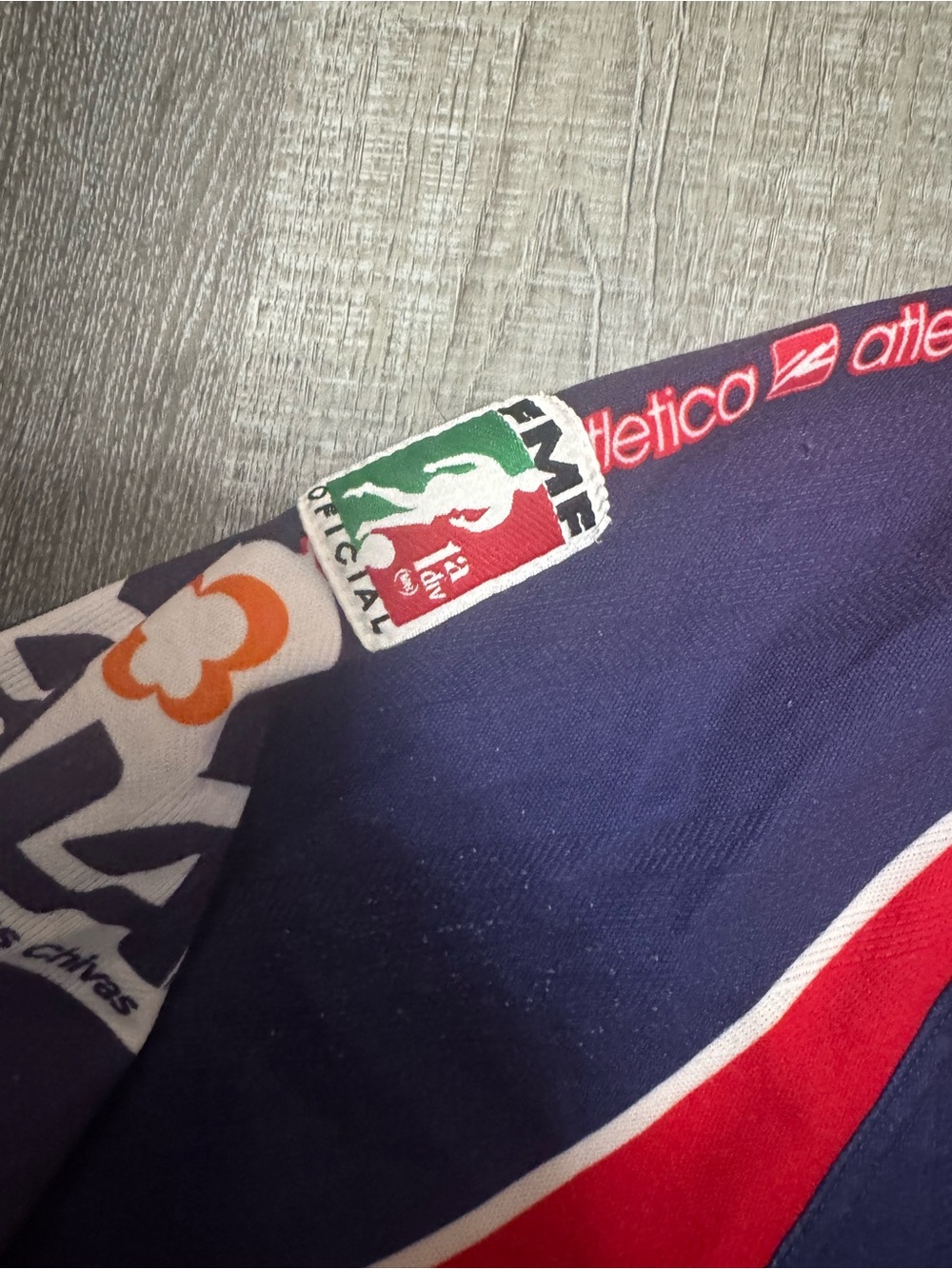 Chivas Tolteca Vintage Soccer Jersey - Navy & Red - Picture 3 of 5